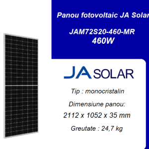 Panou fotovoltaic JA Solar JAM72S20-460/MR, 460W