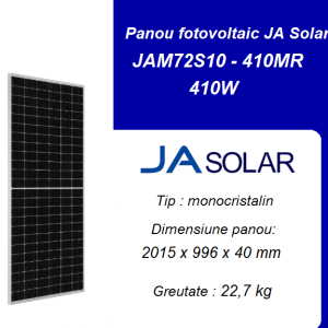 Panou fotovoltaic JA Solar JAM72S10-410 MR, 410W