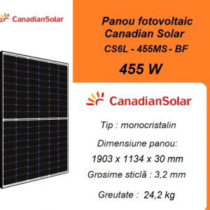 Panou fotovoltaic Canadian Solar CS6L-455MS-Black Frame